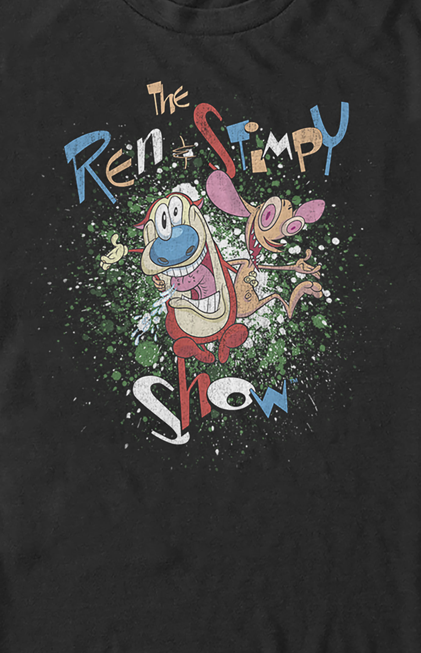 Ren & Stimpy Paint Splatter T-Shirt | PacSun