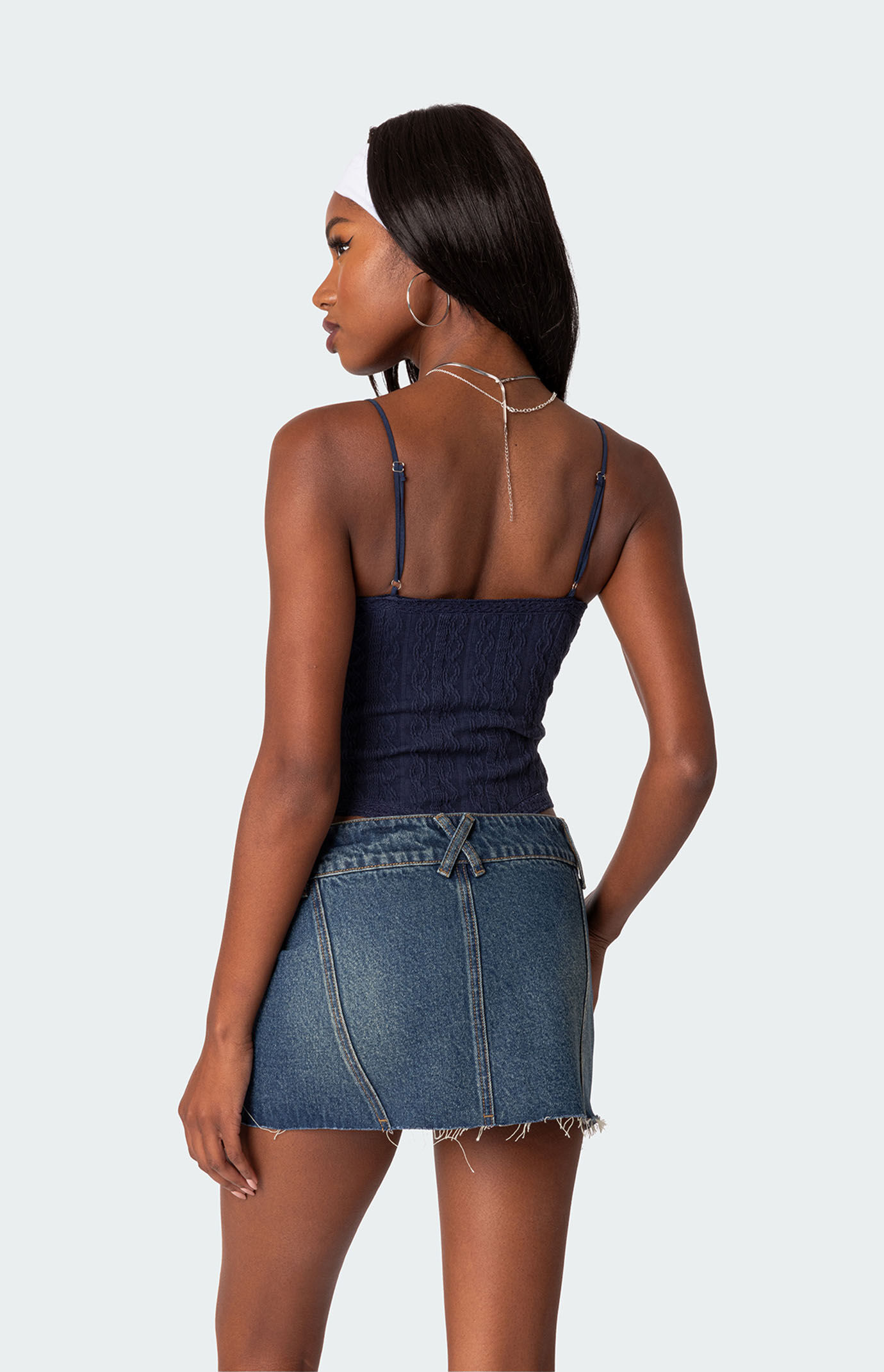 Edikted Lacey Knit Cut Out Bodysuit | Pacsun