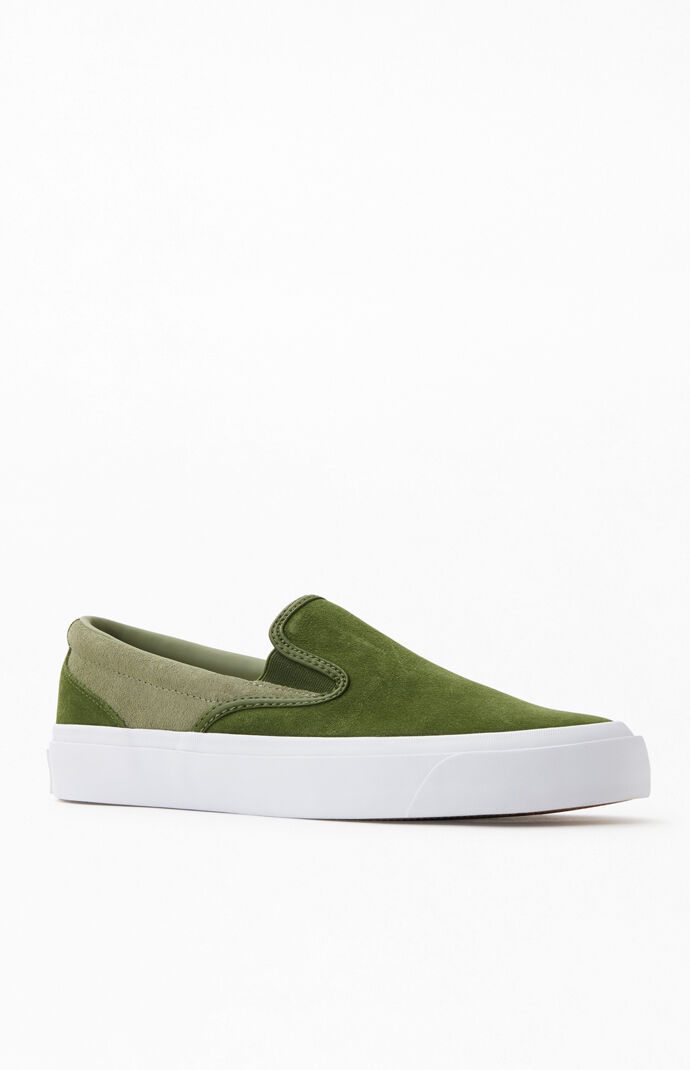 converse slip on khaki