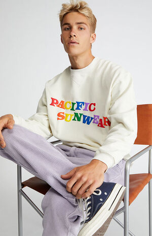 Pacific Sunwear Jumble Crew Neck Sweatshirt image number 1