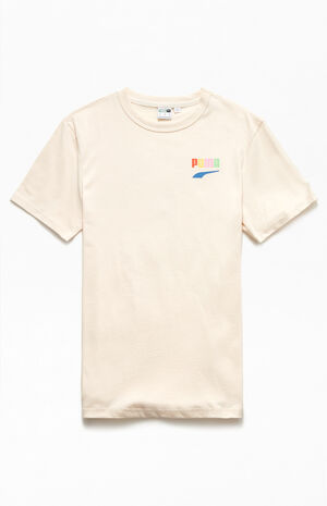 Eco Cream Downtown Graphic T-Shirt image number 2