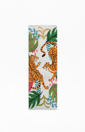 Avenie Jungle Cats Yoga Towel image number 1
