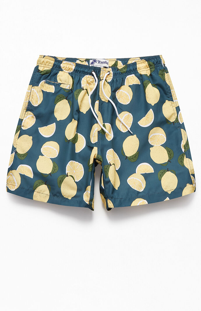 shorts with lemons on them