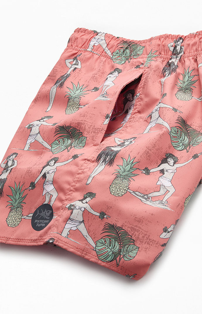 Hula girl swim trunks clearance