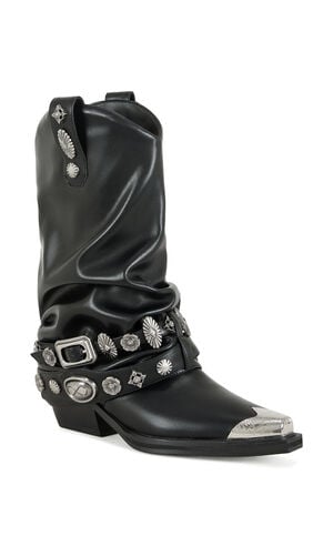 Women's Ashraf Black Western Booties image number 2