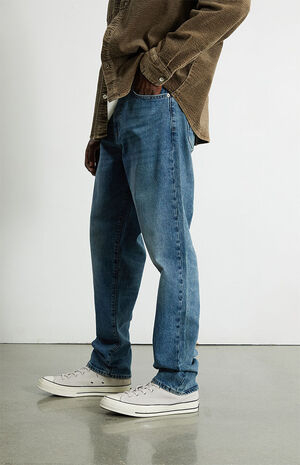 Dark Indigo Wash Dad Jeans image number 3