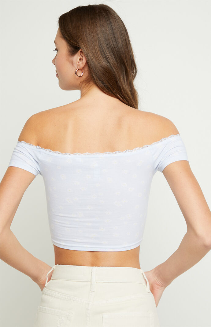 Cinched off clearance the shoulder top