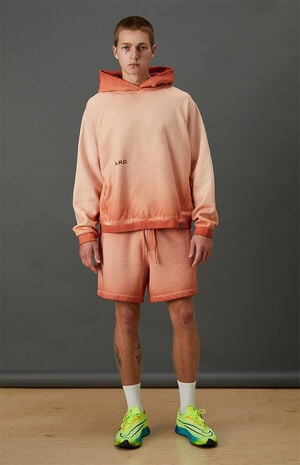 Active Burnt Orange Heavyweight Raglan Oversized Fleece Hoodie image number 6