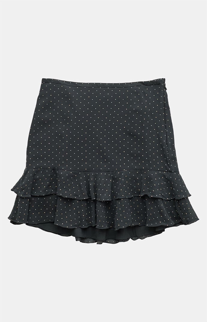 PS VINTAGE 2000s Y2K Black Midi Skirt