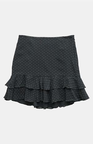 2000s Y2K Black Midi Skirt image number 1