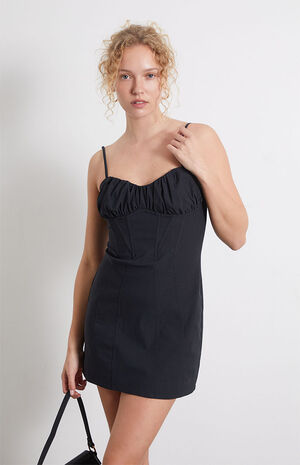 Seamed Bustier Mini Dress image number 2