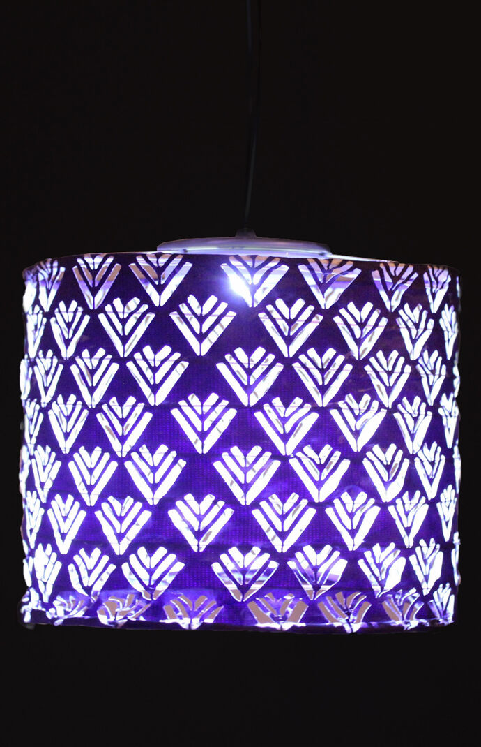 Purple Drum Solar Lantern