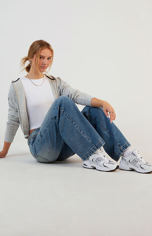 Casey Low Rise Baggy Jeans Dark Indigo Tinted image number 4