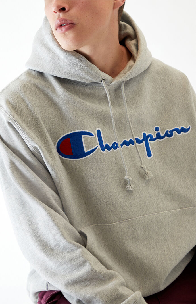 Champion embroidered script hoodie best sale