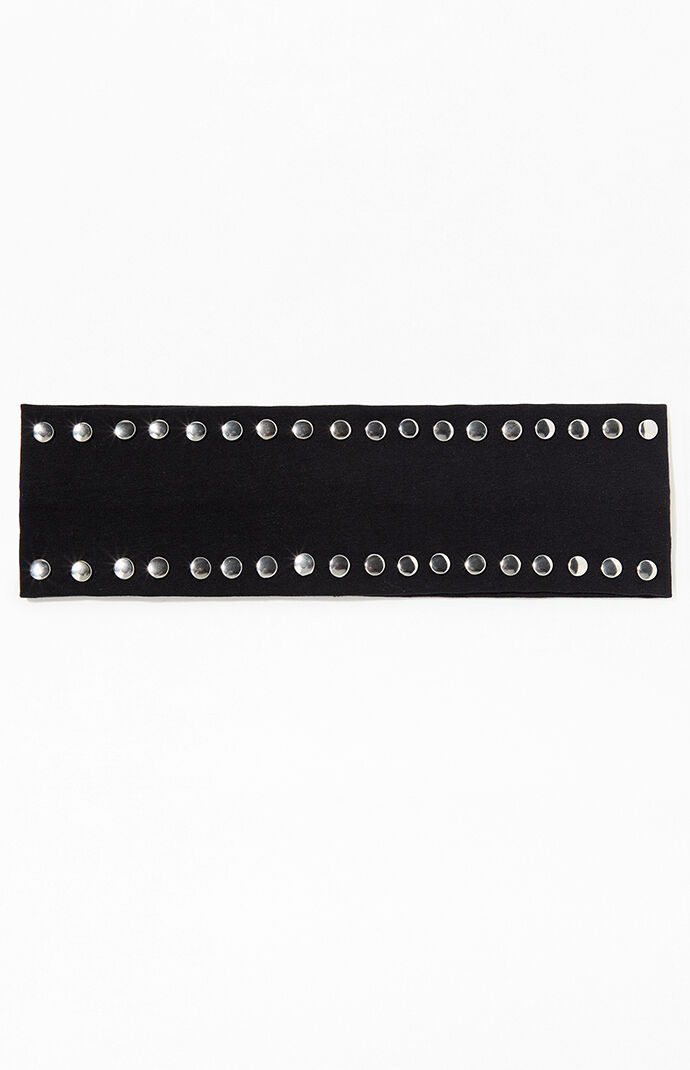 [Grace U]Ella Hairband (Black)★韓国単独 LA Hearts Studded Soft Headband | PacSun