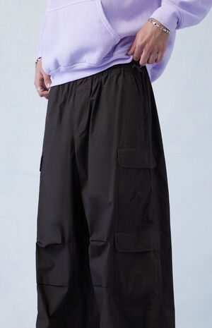Canvas Brown Parachute Pants image number 3