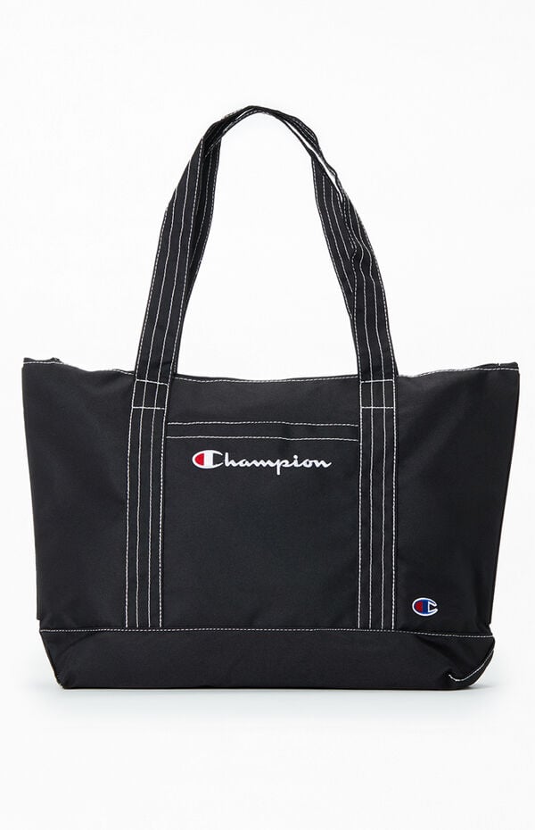 champion gym travel tote bag Billboard POWER THROUGH YOUR ACTIVE LIFESTYLE.This spacious 18x12x10 bag offers premium polyester construction with HD printed Champion logo and branded zipper pulls Champion Element Athletic Trainer Duffel