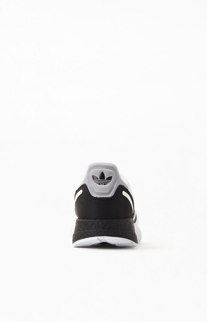 White & Black ZX 1K Boost Shoes