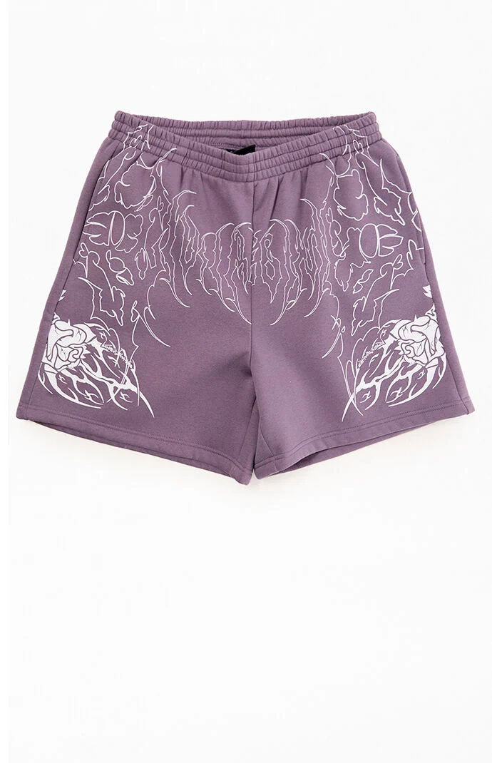 Civil Purple Thorn Of The Stem Sweat Shorts