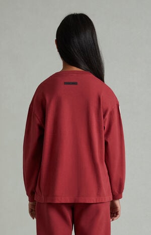 Kids Crimson Long Sleeve T-Shirt image number 4