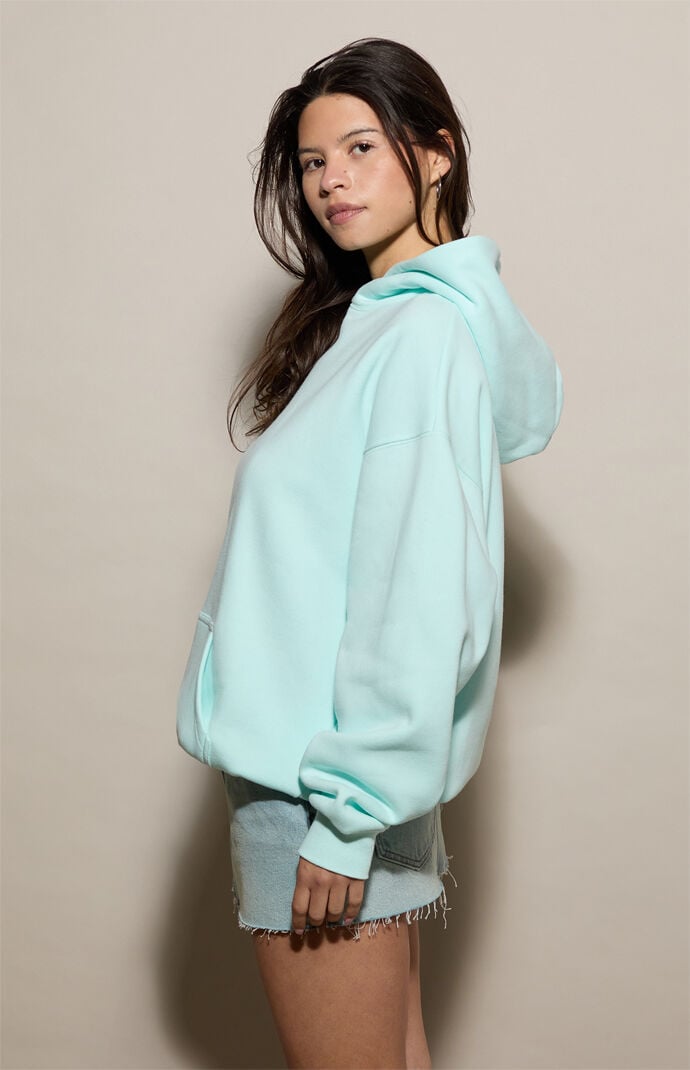 Pacsun Mint Ultra Soft Fleece Core Washed Pullover Hoodie