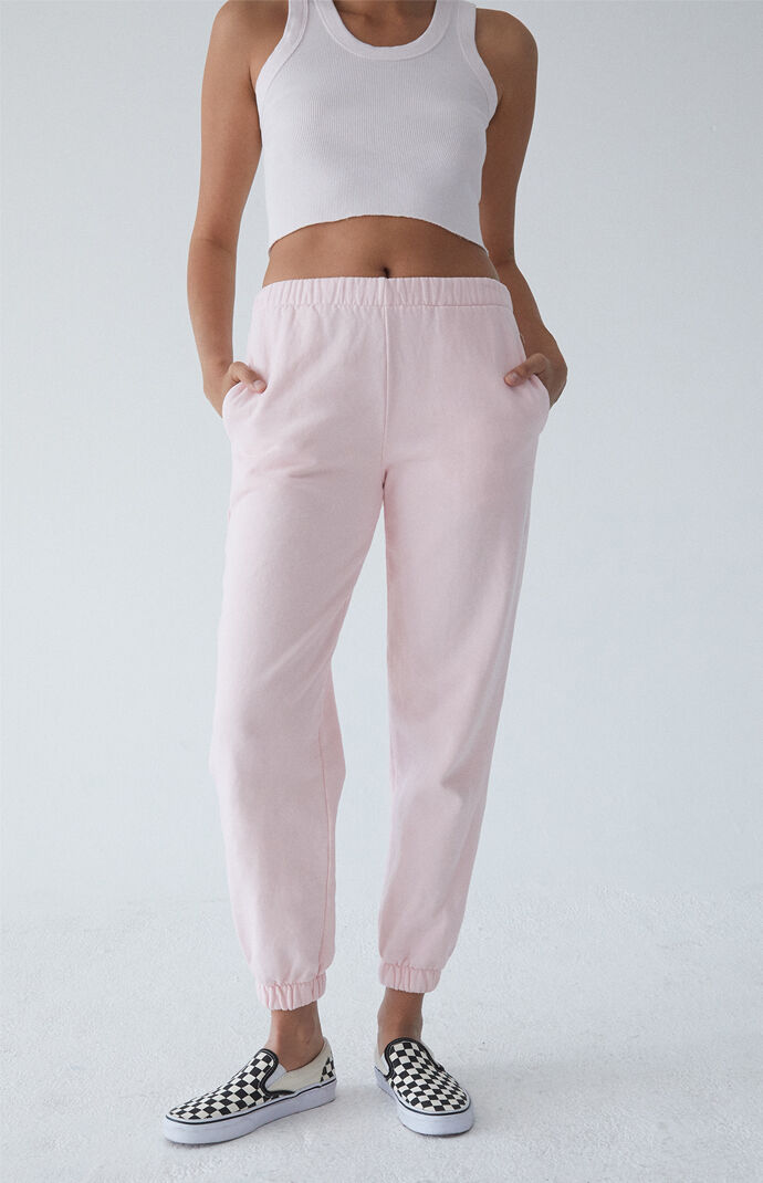 Light pink rosa sweatpants clearance
