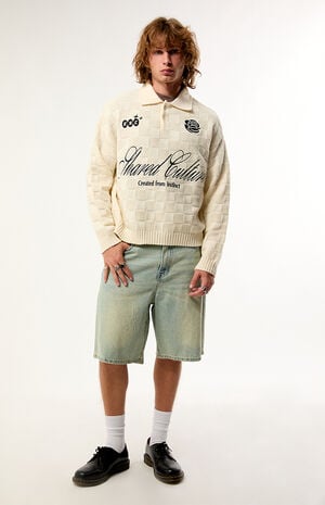 Shared Culture Knit Polo Sweater image number 5