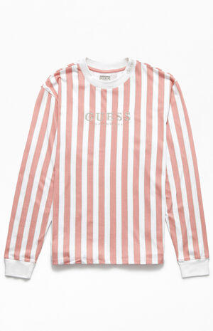 Guess 81 Go Vertical Striped Long Sleeve T-Shirt |