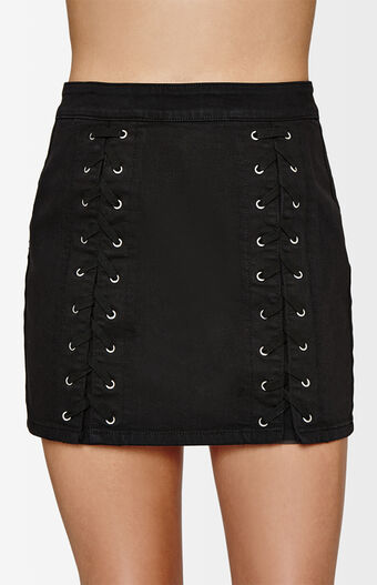 PacSun Double Lace-Up Skirt at PacSun.com