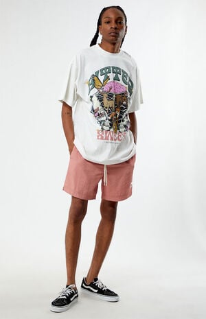 Rose Nylon Collegiate 6.5" Swim Trunks image number 2