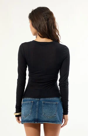 Laura Sheer Long Sleeve Top image number 4