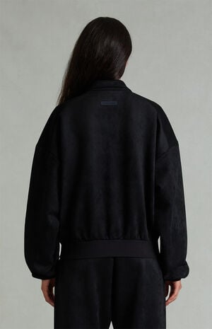Women's Vintage Black Track Jacket image number 4