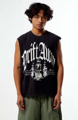 Drift Away Cutoff Muscle T-Shirt