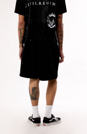 Black Thorn Of The Stem Sweat Shorts image number 4