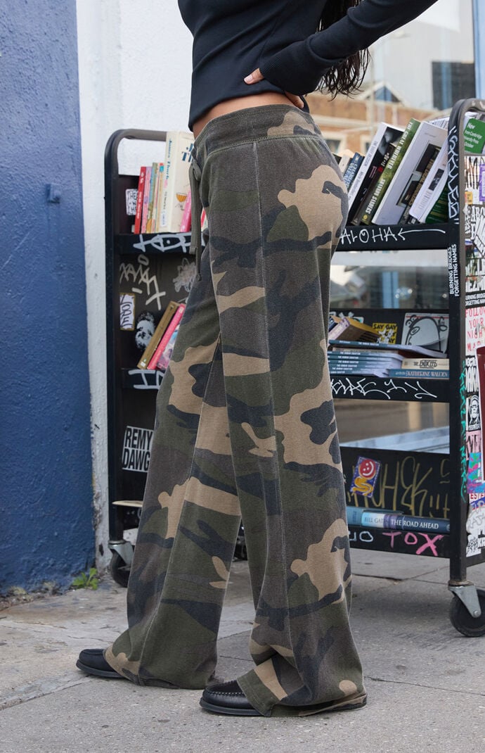 John Galt Camo Hilary Baggy Sweatpants