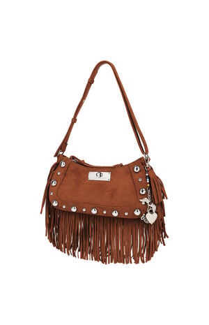 Vintage Dangle Fringe Hobo Bag image number 3