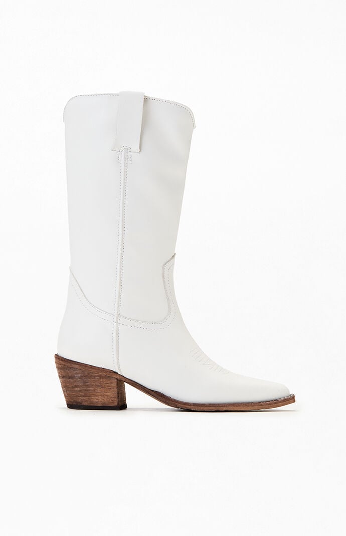 Steve Madden Women's Albany Leather Cowboy Boots