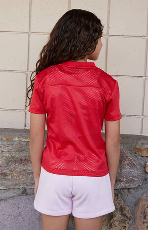 Rose Embroidered Sweat Shorts image number 3