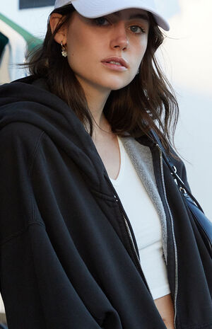 Black Full Zip Hoodie image number 2