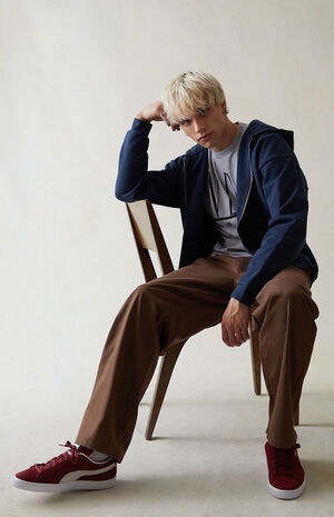 Stretch Canvas Brown Baggy Carpenter Pants image number 2