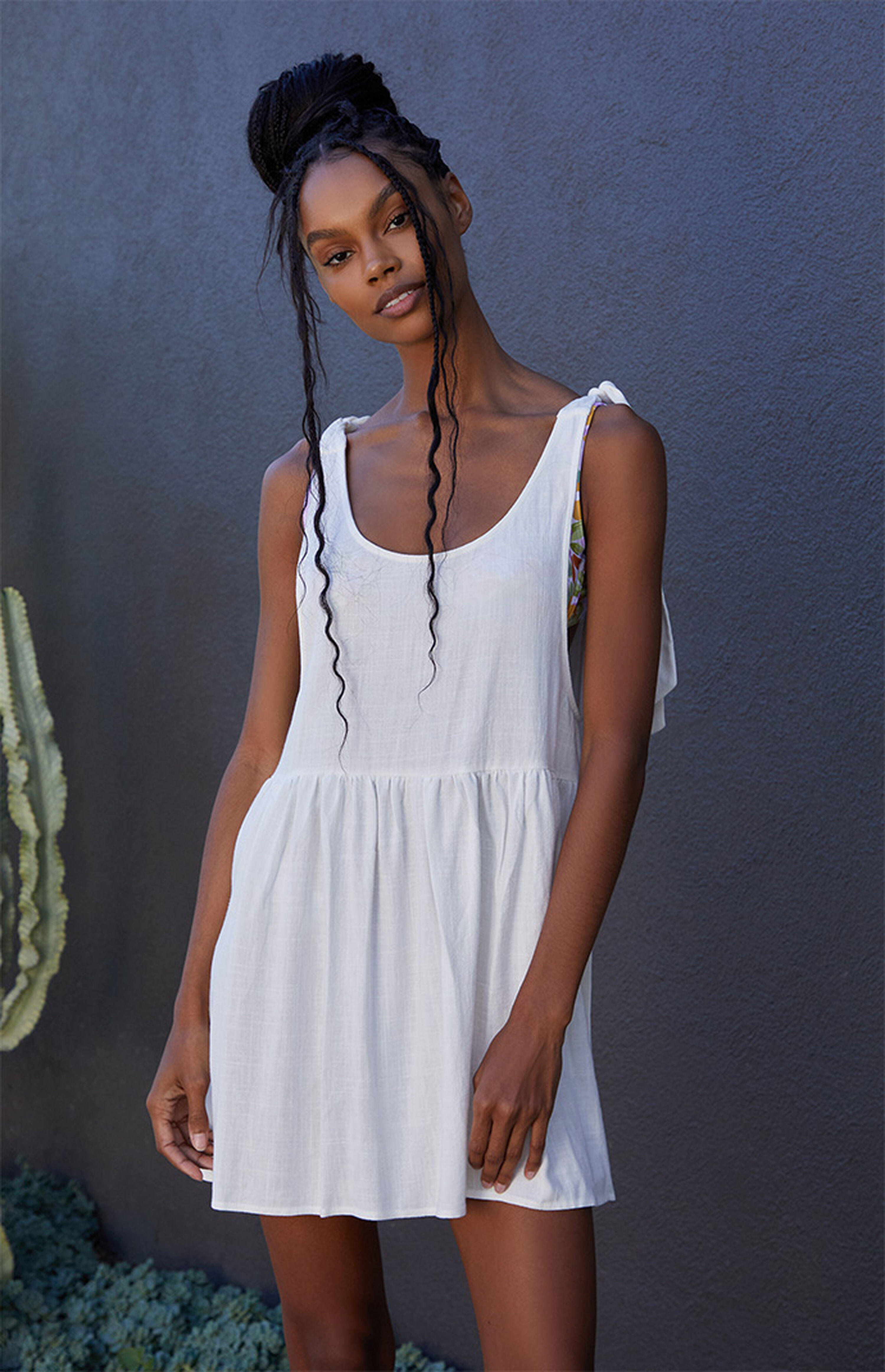 LA Hearts Tie Strap Babydoll Dress PacSun