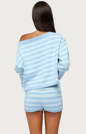 Saphi Striped Oversized Knit Sweater image number 3