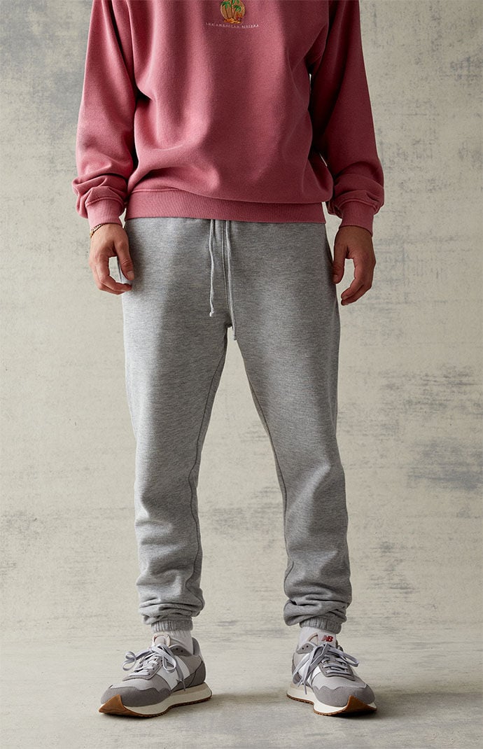 PacSun Fleece Gray Jogger Sweatpants