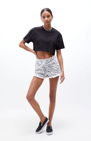Zebra Print Flowy Shorts
