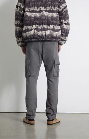 Gray Slim Cargo Comfort Stretch Pants image number 4