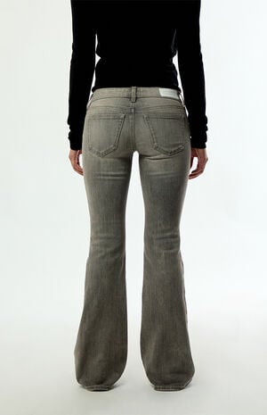 Alana Ultimate Low Rise Flare Jeans Stretch Gray image number 4