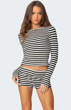Hali Striped Knit Top image number 1