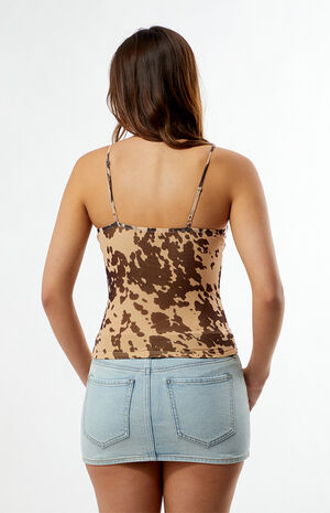 Kenny Cow Print Tank Top image number 4