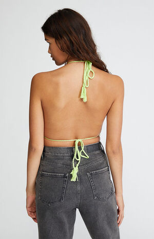Crochet Green Halter Top image number 4