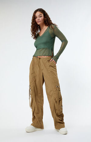 Ruched Parachute Pants image number 1